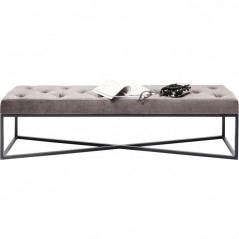 Bench Crossover Grey Black 150x40cm